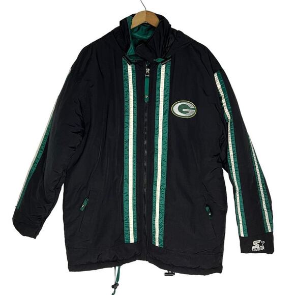 Vintage Green Bay Packers NFL Winter Starter Jacket Men's Medium - Picture 1 of 11